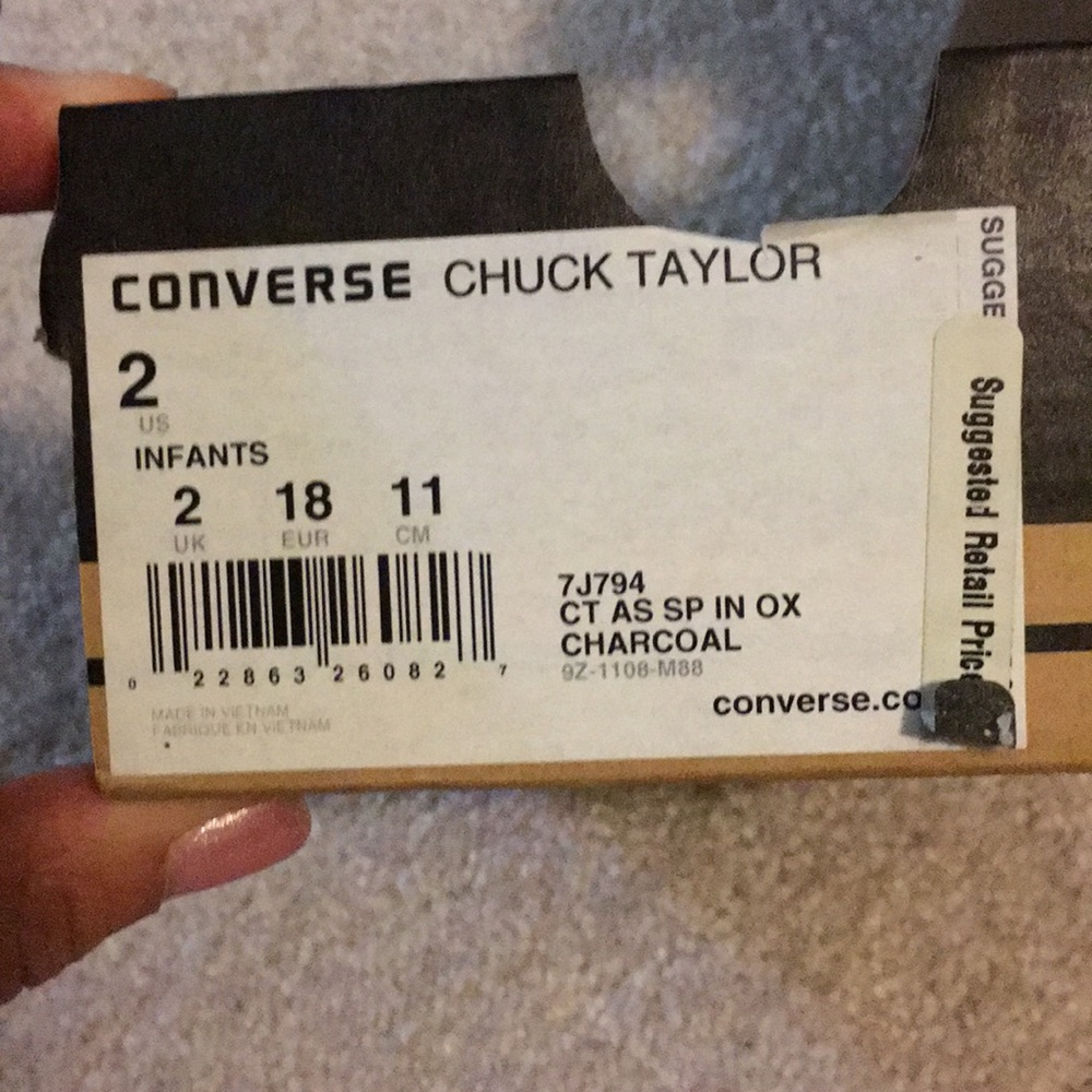Infant converse size 2.